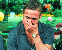 Laughing Ryan Gosling animated GIF