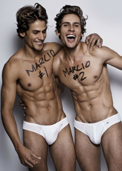 Brazilian Twin models Marcio and Marco