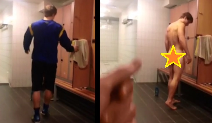 Guy Performs Nude Magic Trick On His Buddy In Locker Room (NSFW Video)