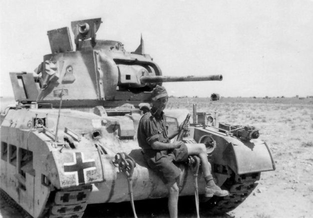 Captured British tank