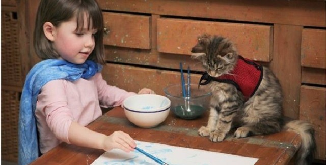 น้ำตาจะไหล!! เด็กหญิงออทิสติกอาการดีขึ้น เมื่อแมวตัวหนึ่งเข้ามาเปลี่ยนชีวิต