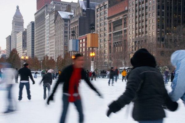 Chicago Downtown Ice Skating