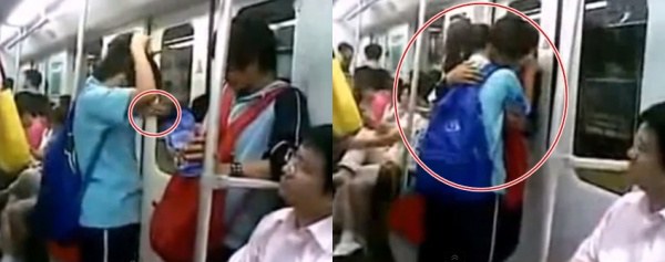 คู่รักวัยรุ่นสุดฉาว จิ้มนม - ไซร้ซอกคอ แฟนบนรถไฟ