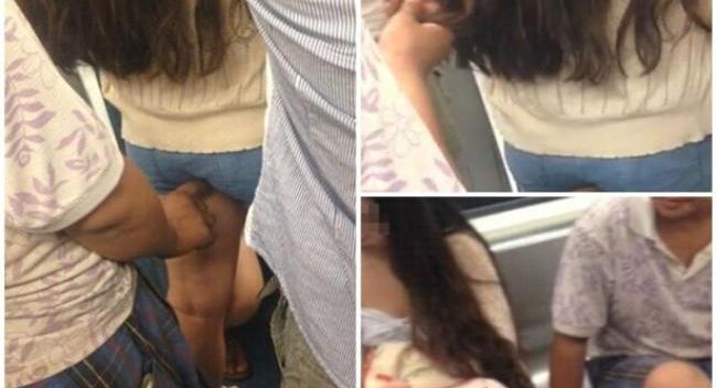 ตำรวจจีนตามล่าไอ้หื่นลวนลามสาวกลางรถไฟฟ้า