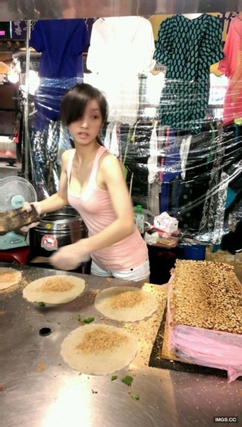 สาวขายไอศกรีม ไต้หวัน