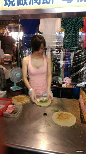 สาวขายไอศกรีม ไต้หวัน