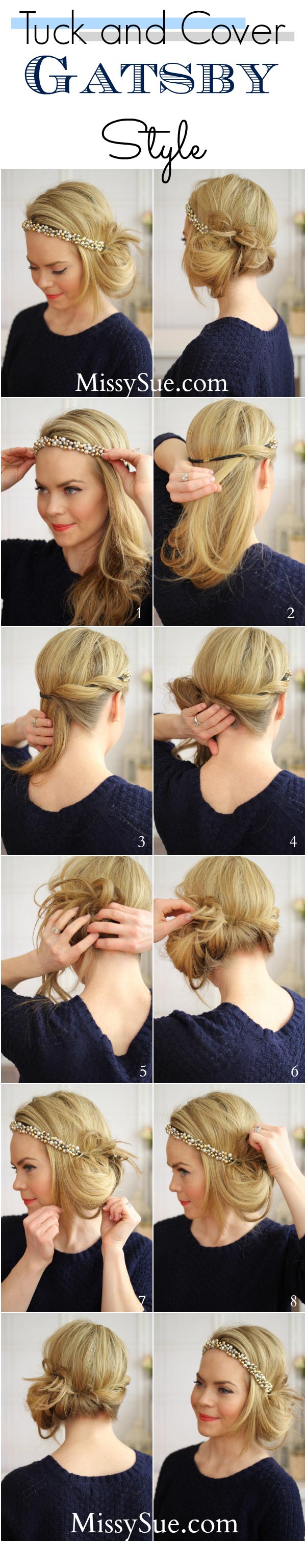ทำผม Tuck and Cover Gatsby Style