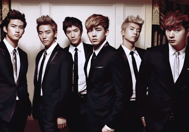 The gorgeous gang of men that make up 2PM.