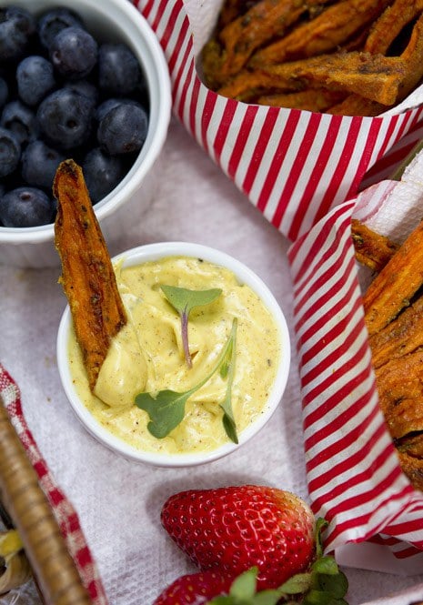 Sweet Potato French Fries at Picnic on Family Fresh Cooking blog