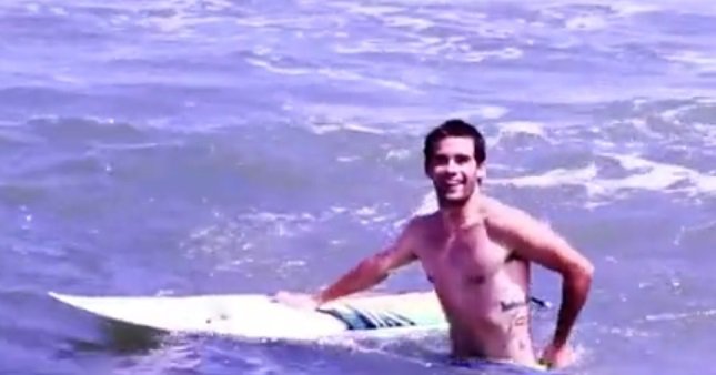Surfer Dude Gets Naked And Rides Some Waves [NSFW]