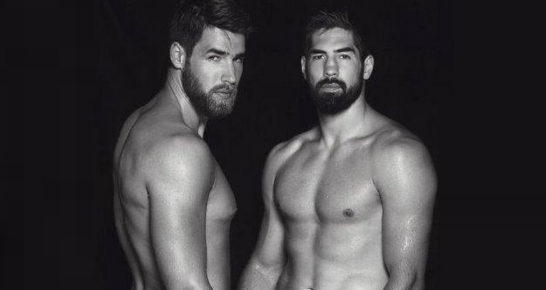 Famous French Athlete Brothers Pose Semi-Nude Together For Erotic Calendar