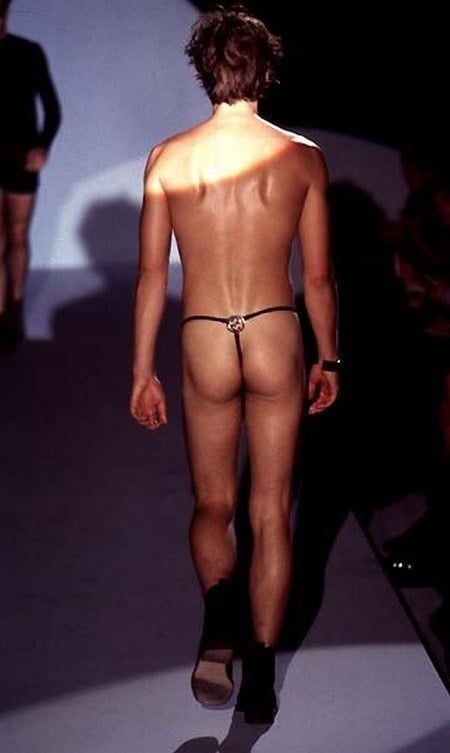 Gucci by Tom Ford, G-string for men, Spring Summer 1997 runway.