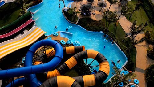 สวนน้ำ,ทะเลกรุงเทพ,เด็ก,ครอบครัว,หรรษา,เครื่องเล่น,ปิดเทอม,ฤดูร้อน,หน้าร้อน,เล่นน้ำ,สวนสยาม,ซานโตรินี่