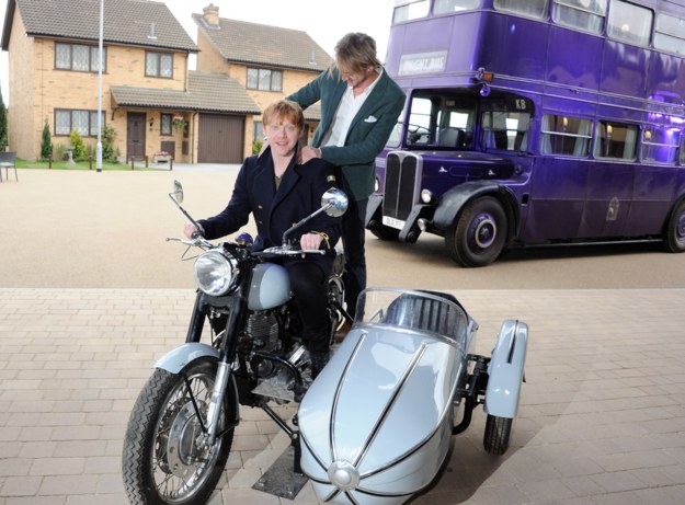 When Draco hitched a ride on the back of Ron's bike.