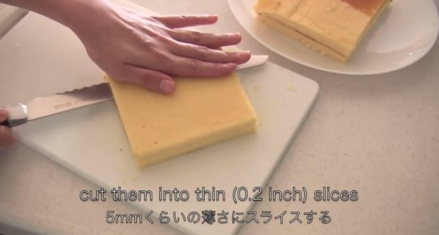 วิธีทำขนม Tokyo Banana โดยแม่บ้านญี่ปุ่น8