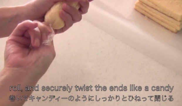 วิธีทำขนม Tokyo Banana โดยแม่บ้านญี่ปุ่น12