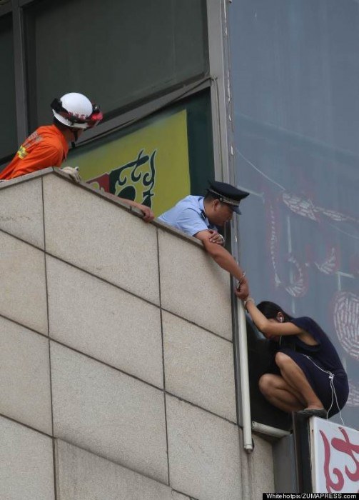 A Woman Saved From Suicide In Beijing