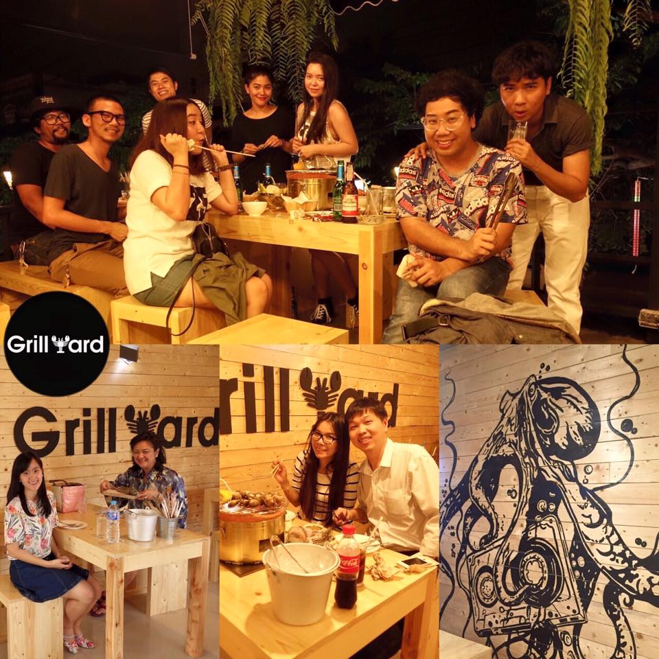 รีวิวร้าน Grill Yard บรรยากาศ สุดชิลล์