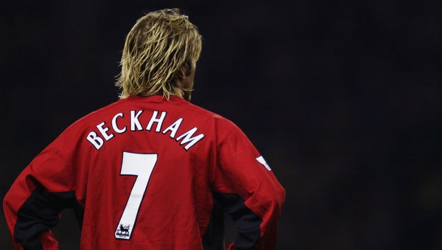 David Beckham of Manchester United
