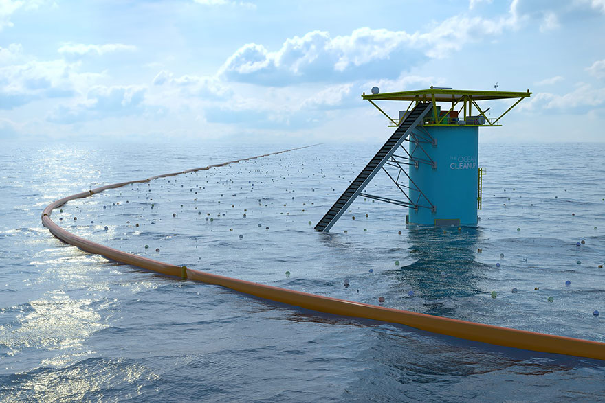 Inventor makes ocean clean itself