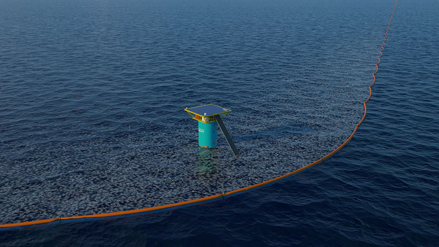 Inventor makes ocean clean itself