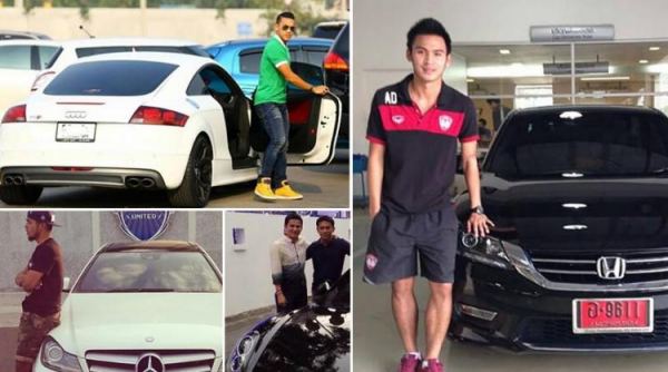 แอบมาดู รถคู่ใจนักเตะไทย จะสวยหรูขนาดไหนมาชมกัน!!