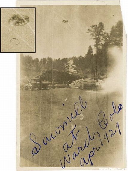 UFO นี้ถูกถ่ายได้ ที่ โรงเลื่อยไม้ ใน โคโรลาโด ปี 1929