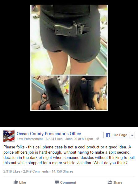 หน่วยงานตำรวจในสหรัฐไม่แนะนำให้ผู้คนใช้เคส iPhone ที่มีรูปร่างคล้ายปืน