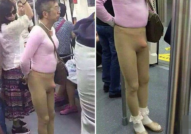 เจออาฯ เอ๊ย... ลุงชาวจีนแต่งตัวแบบนี้ขึ้นรถไฟใต้ดิน ผมนี่อธิบายไม่ถูกจริงๆ!!