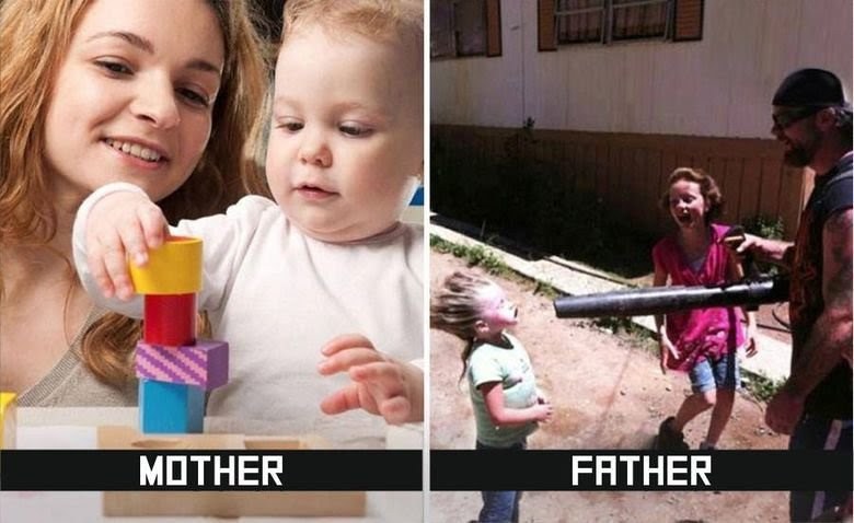 10 ความแตกต่างระหว่าง “ลูกอยู่กับคุณพ่อ” และอยู่กับคุณแม่