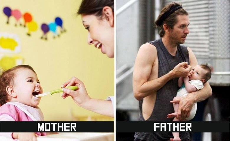 10 ความแตกต่างระหว่าง “ลูกอยู่กับคุณพ่อ” และอยู่กับคุณแม่