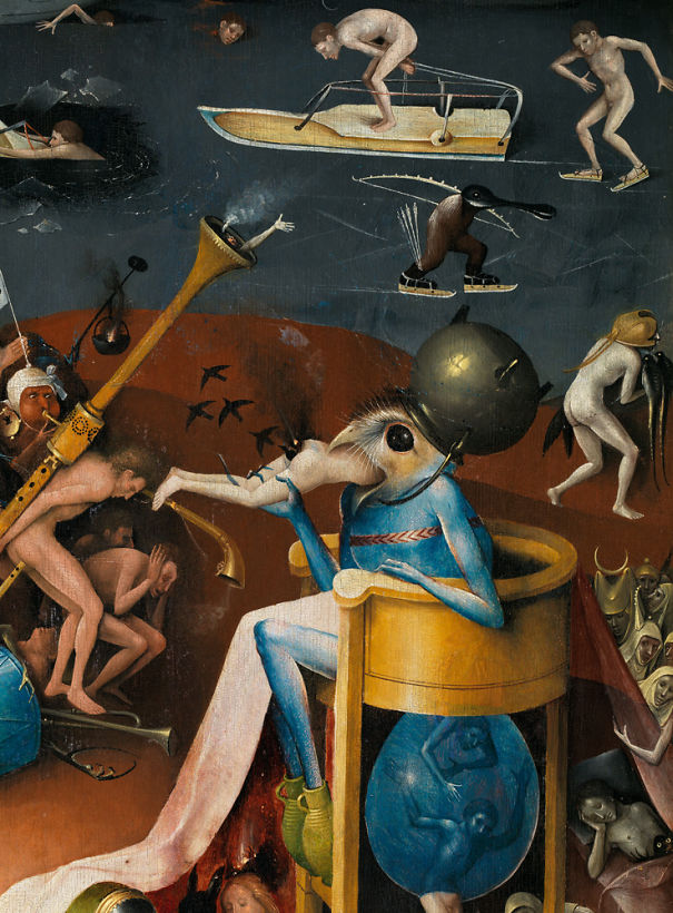 The Garden of Earthly Delights, Hieronymous Bosch, 1500, Museo del Prado.