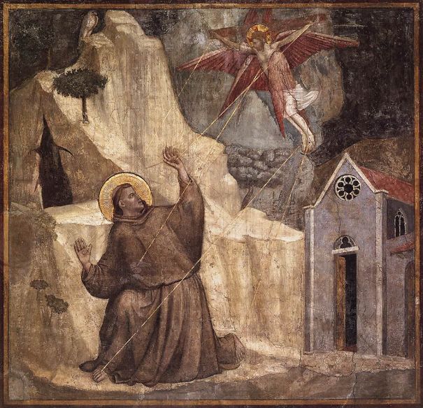 Stigmatization of St. Francis, Giotto, 1325, Santa Croce.
