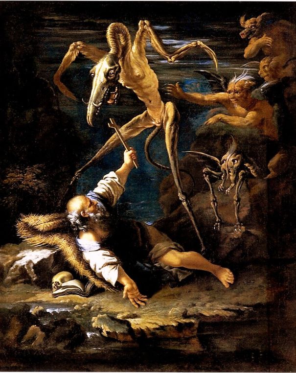 Temtpation of St. Anthony, Salvator Rosa, 1645.