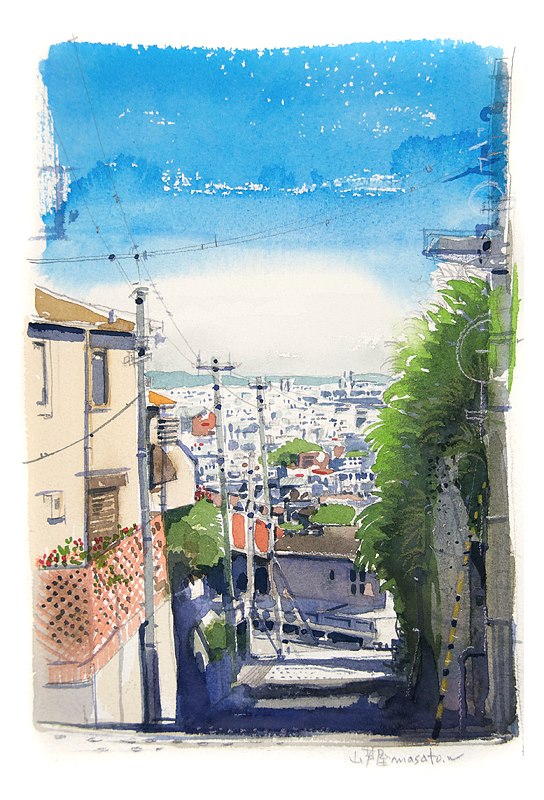 รวมภาพเขียนสีน้ำ Landscape จากศิลปินญี่ปุ่น