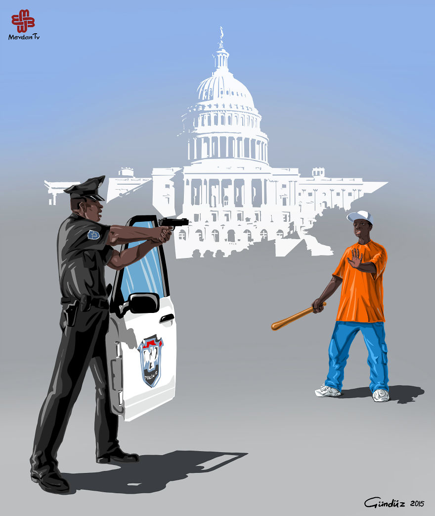มาชม "16ภาพการ์ตูนตลกร้ายที่เสียดสีการทำงานของตำรวจในแต่ละประเทศ" ได้อย่างเจ็บแสบสุดๆ!!