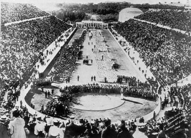 first modern olympic games