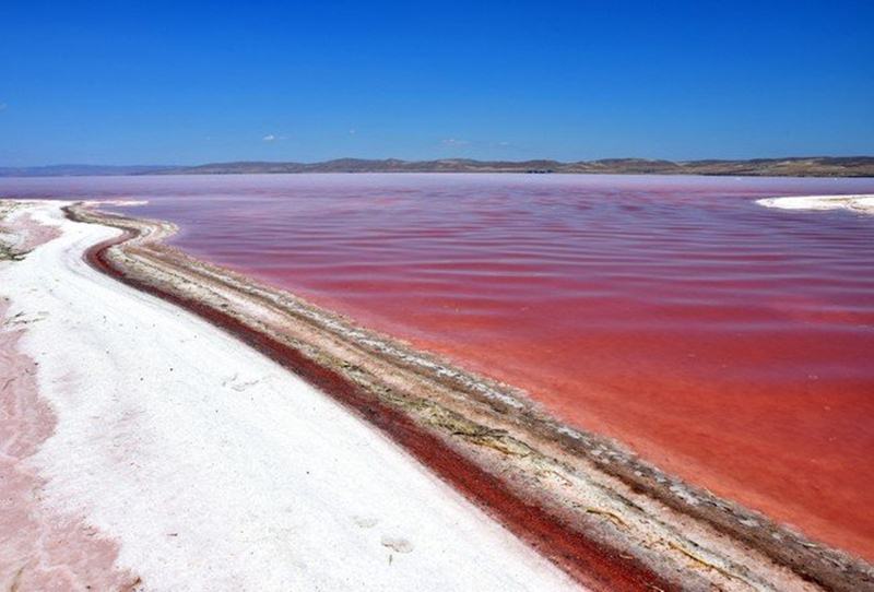 ทะเลสาบสีแดงสุดแปลกตา ที่อาจทำให้คุณคิดว่า"กำลังอยู่บนดาวอื่น" แต่แท้จริงแล้วมันคือ "ทะเลสาบในตรุกีที่เค็มมากที่สุดในโลก"