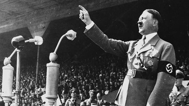 German Chancellor Adolf Hitler gestures during a speech in May 1937 at an unknown location in Germany. As one of the most notorious tyrants in world history, Hitler helped form the Nazi Party in 1919. He became the dictator of Germany in 1933 and launched the holocaust as a "final solution" to the "Jewish problem" as well as gypsies and homosexuals. In 1939, he invaded Poland and began World War II which ravaged Europe. The Fuhrer of the Third Reich committed suicide on April 30, 1945 with his mistress, Eva Braun. Germany surrendered on May 7, 1945. (AP Photo)
