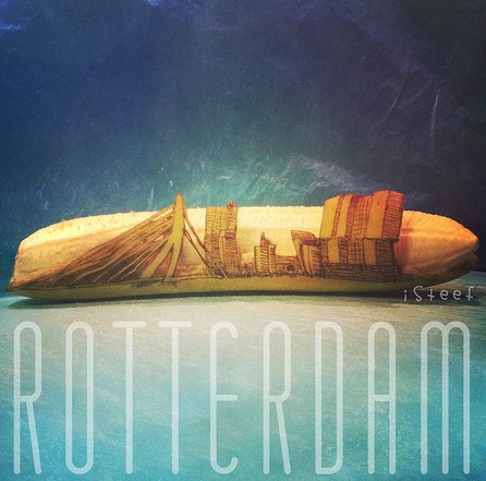 He also creates panoramic views of his home city of Rotterdam.