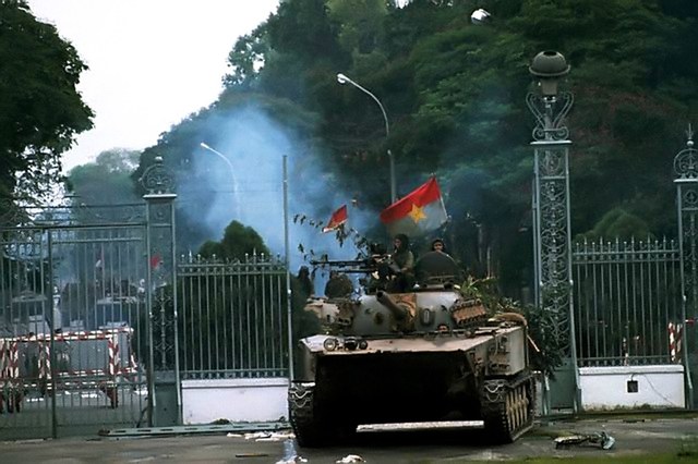 North Vietnamese Troops Occupy Saigon, 1975