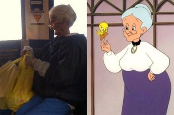 real-life-people-with-their-cartoon-doppelgangers (12)