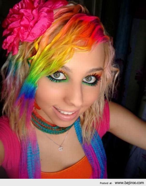 Rainbow-bob-hairstyle-fashion-girls-funny-weird-amazing-images-bajiroo-pictures-photo-gallery-13