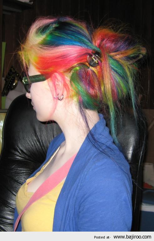 rainbow-hair-colors-Rainbow-bob-hairstyle-fashion-girls-funny-weird-amazing-images-bajiroo-pictures-photo-gallery-1