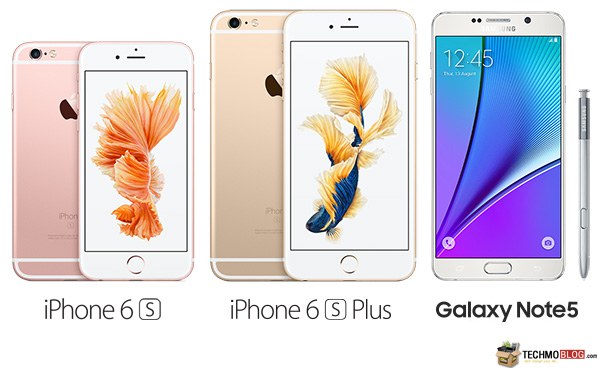 เปรียบเทียบสเปค Samsung Galaxy Note 5 vs iPhone 6S vs iPhone 6S Plus ซื้อรุ่นไหนดี ?