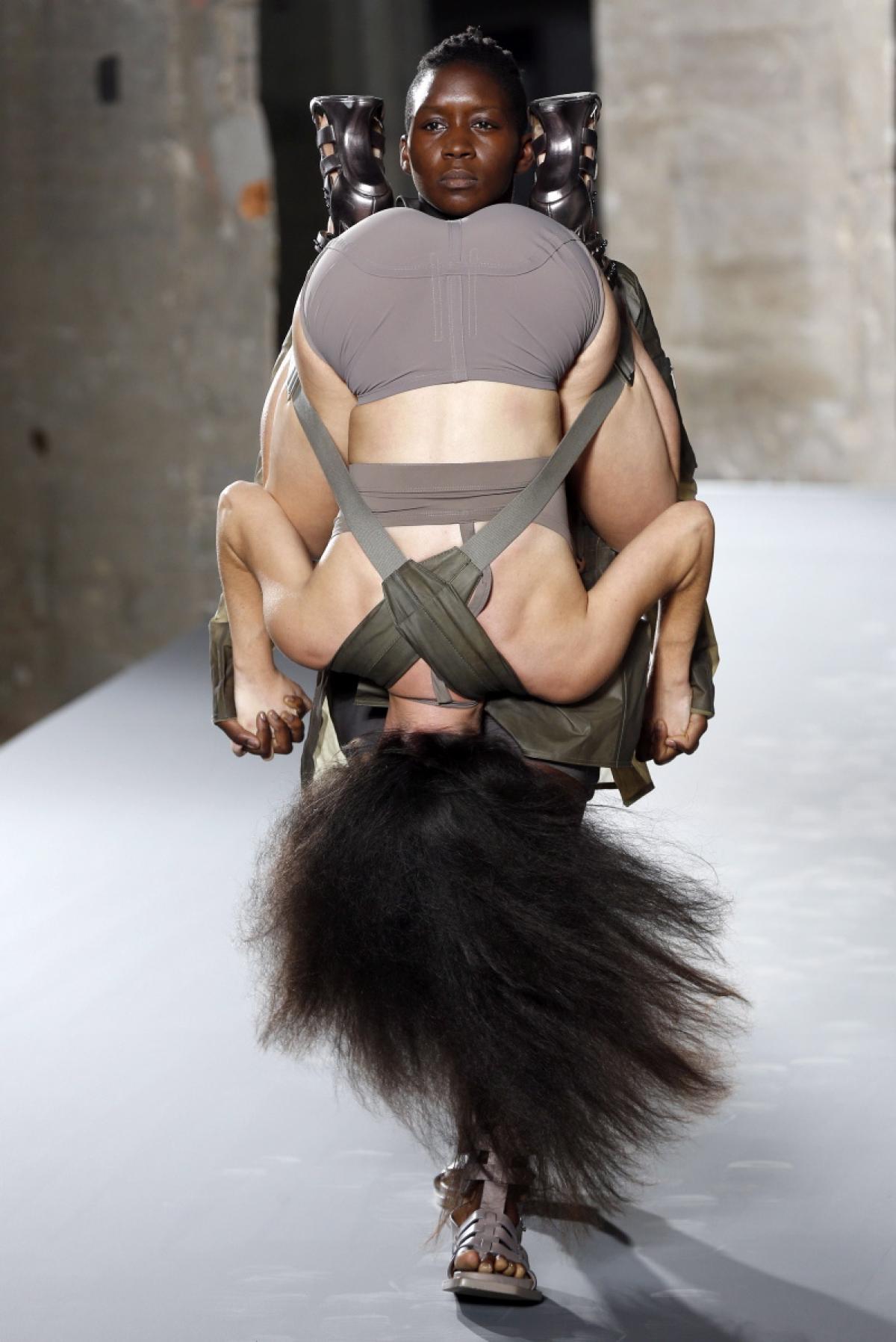 Rick Owens runway show at Paris Fashion Week. 