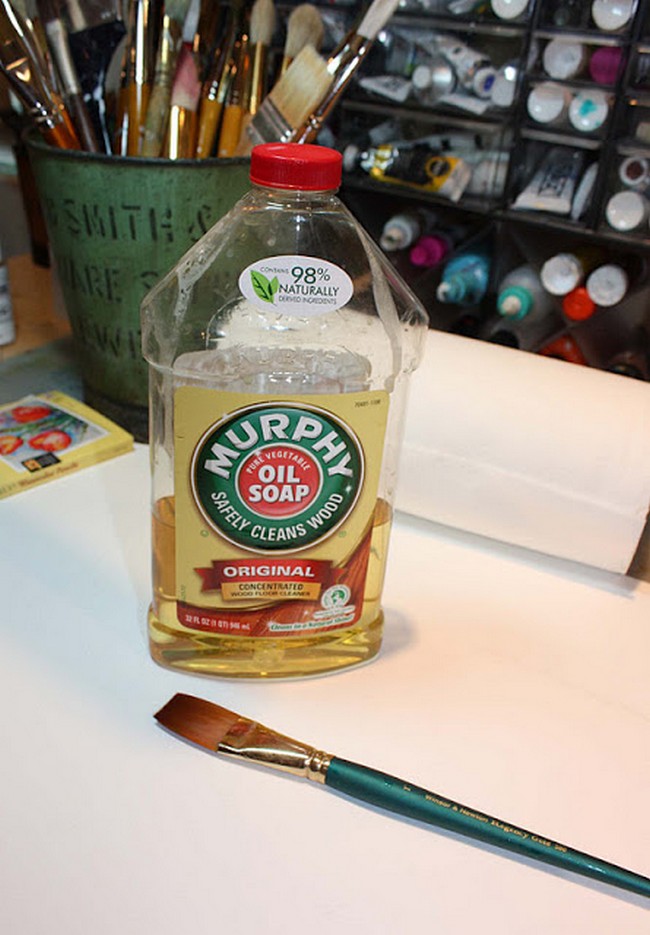 paintbrush oil soap