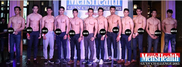 เจอกันตัวเป็นๆ กล้ามๆแน่นๆ หัวนมชมพู 12 หนุ่มผู้เข้ารอบ Men's Health 2015