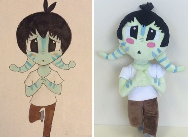 toys made from kid drawings