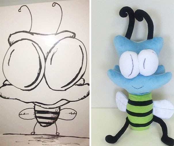 toys made from kid drawings